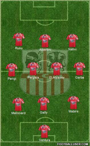 Athletic Club Ajaccien Football Formation 2012