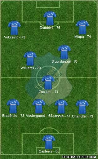 TSG 1899 Hoffenheim Formation 2012