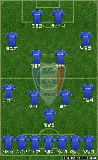 Suwon Samsung Blue Wings Formation 2012