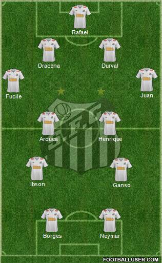 Santos FC Formation 2012