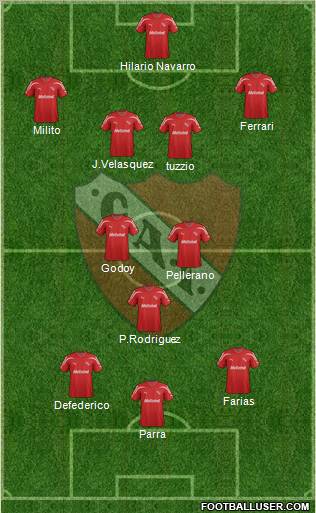 Independiente Formation 2012