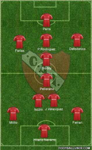 Independiente Formation 2012