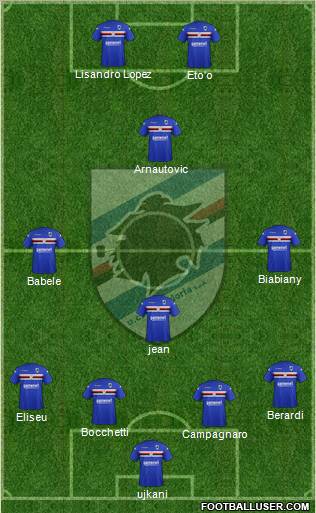 Sampdoria Formation 2012