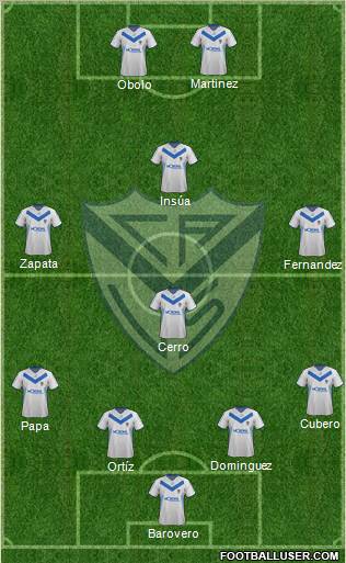 Vélez Sarsfield Formation 2012