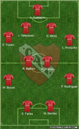 Independiente Formation 2012