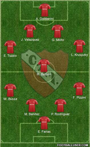 Independiente Formation 2012