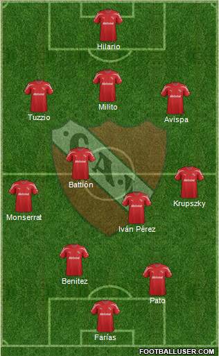 Independiente Formation 2012