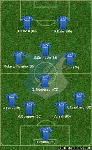 TSG 1899 Hoffenheim Formation 2012