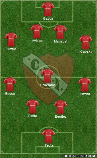 Independiente Formation 2012