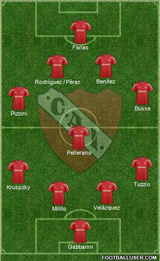 Independiente Formation 2012