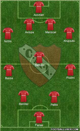 Independiente Formation 2012