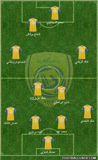 Al-Nassr (KSA) Formation 2012