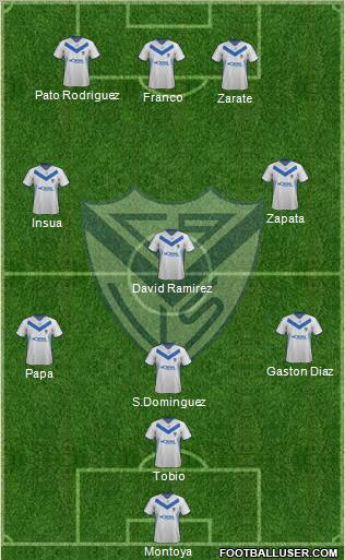 Vélez Sarsfield Formation 2012