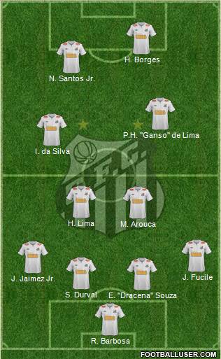 Santos FC Formation 2012