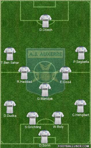 A.J. Auxerre Formation 2012