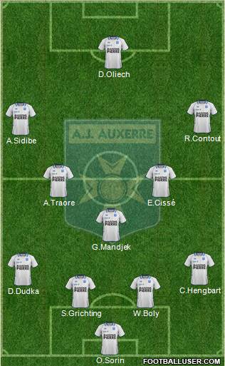 A.J. Auxerre Formation 2012