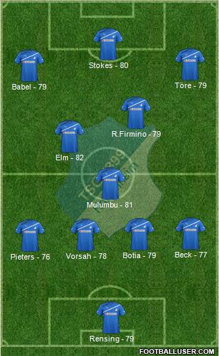 TSG 1899 Hoffenheim Formation 2012