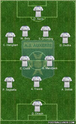 A.J. Auxerre Formation 2012