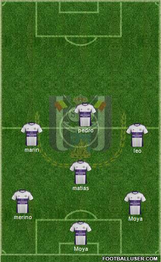 RSC Anderlecht Formation 2012