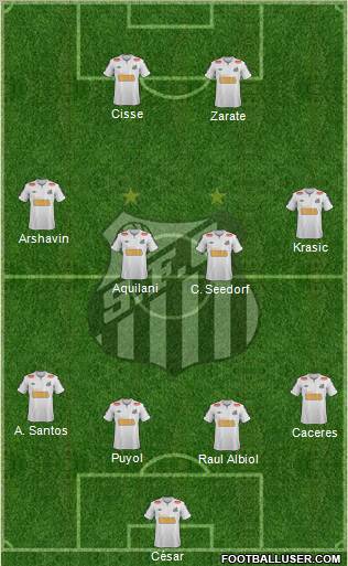 Santos FC Formation 2012