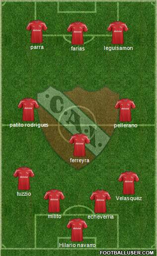 Independiente Formation 2012