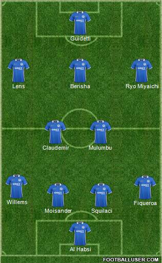 Wigan Athletic Formation 2012