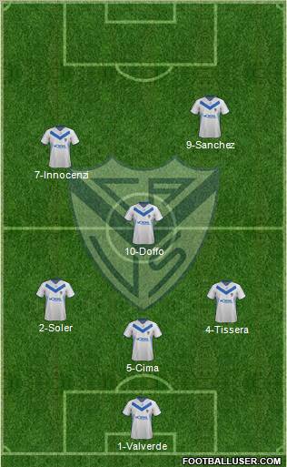 Vélez Sarsfield Formation 2012