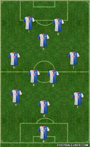 Blackburn Rovers Formation 2012