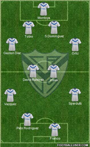 Vélez Sarsfield Formation 2012