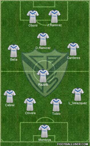 Vélez Sarsfield Formation 2012