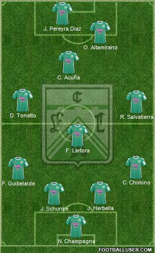 Ferro Carril Oeste Formation 2012