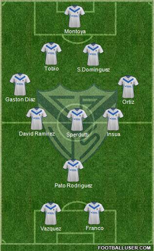 Vélez Sarsfield Formation 2012