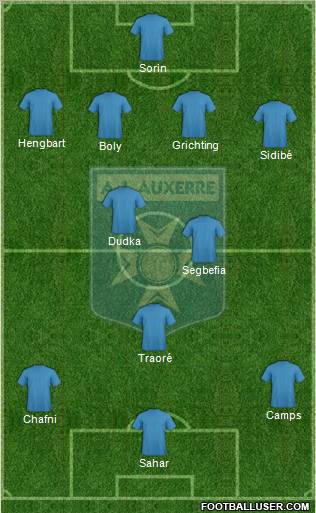 A.J. Auxerre Formation 2012