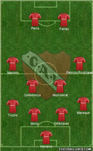 Independiente Formation 2012