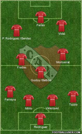 Independiente Formation 2012