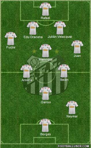 Santos FC Formation 2012