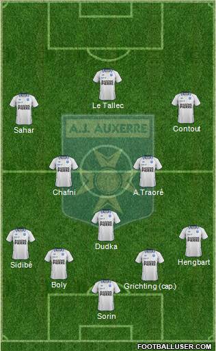 A.J. Auxerre Formation 2012