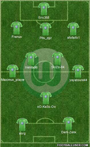 VfL Wolfsburg Formation 2012