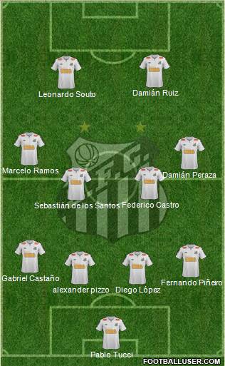 Santos FC Formation 2012