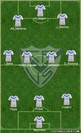 Vélez Sarsfield Formation 2012