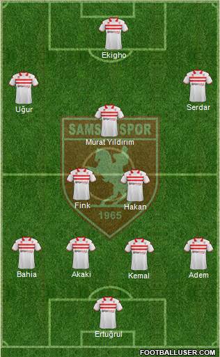 Samsunspor Formation 2012