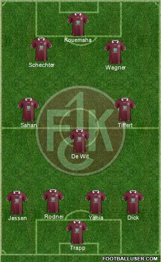 1.FC Kaiserslautern Formation 2012