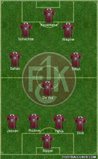 1.FC Kaiserslautern Formation 2012