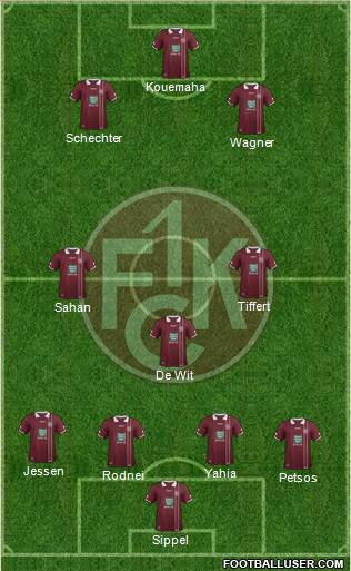 1.FC Kaiserslautern Formation 2012