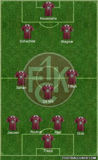 1.FC Kaiserslautern Formation 2012