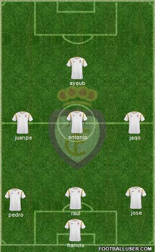 Real Jaén C.F. Formation 2012