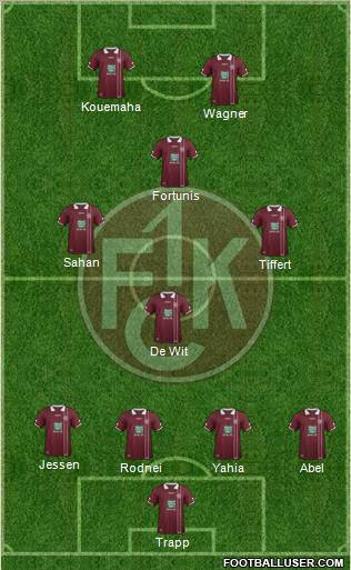 1.FC Kaiserslautern Formation 2012