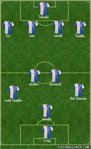 Blackburn Rovers Formation 2012