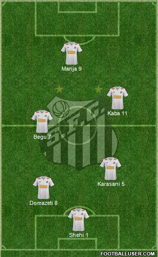 Santos FC Formation 2012