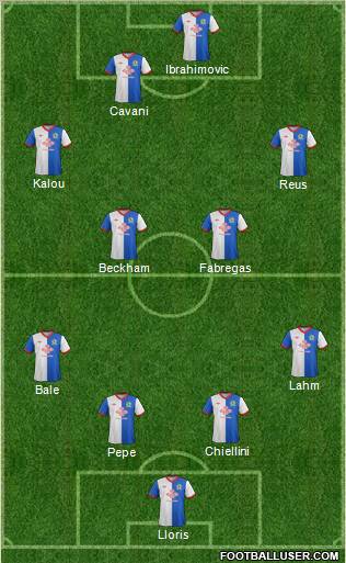 Blackburn Rovers Formation 2012